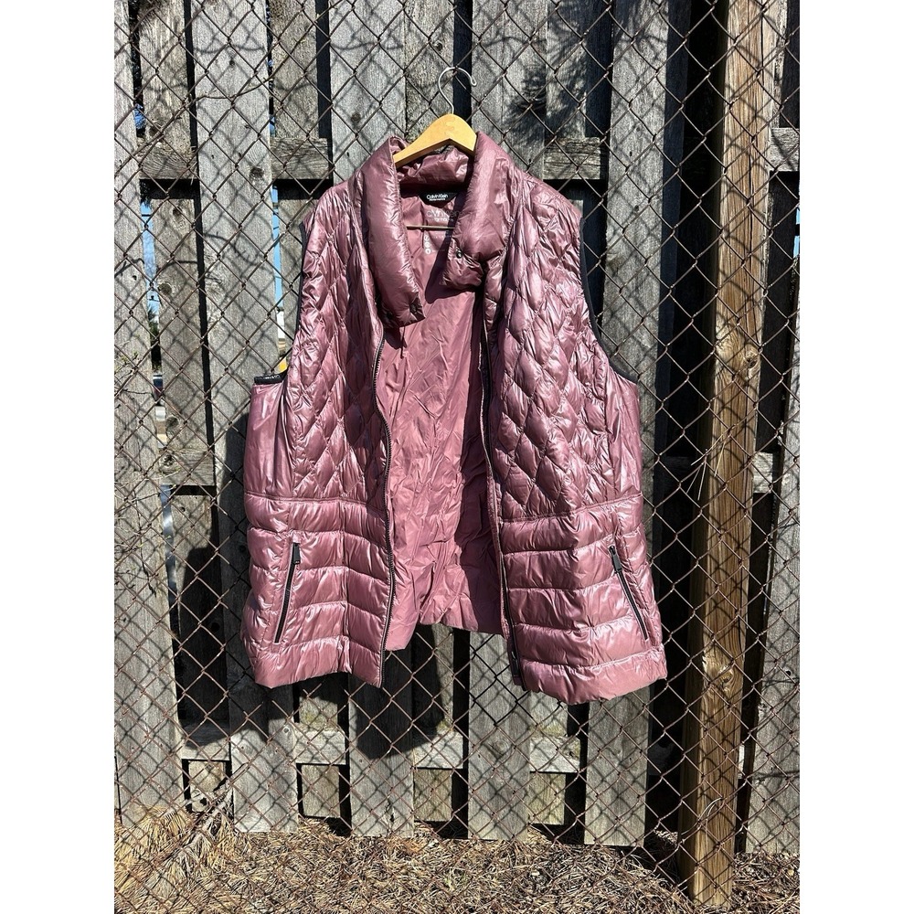 Calvin‎ Klein Performance Down Vest Pink Quilted Zip 3X